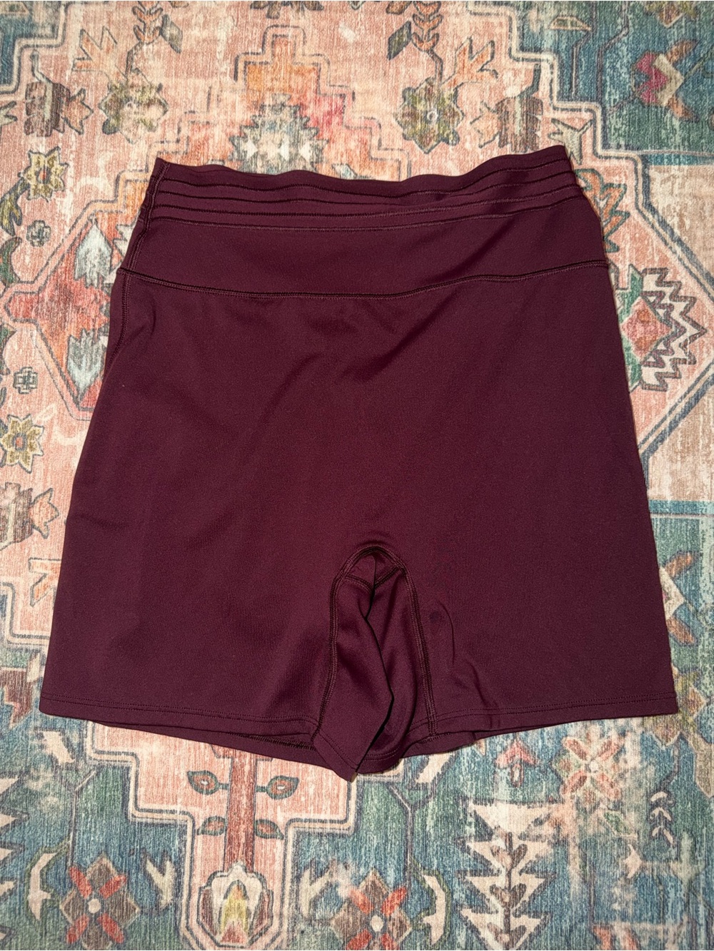PINK Victoria's Secret Wine High-Rise Bike Shorts
